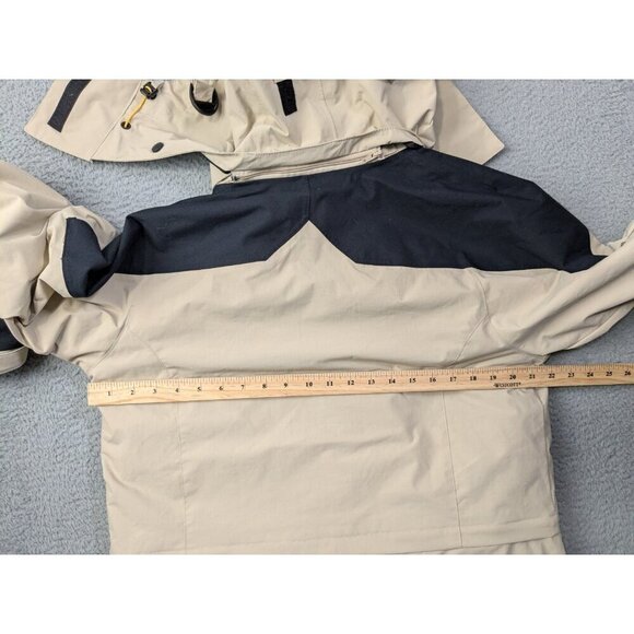 Columbia Ballistic Ridge Long Jacket Womens Medium Coat 3 in 1 Beige Hooded - Picture 8 of 16